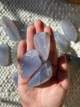 Load image into Gallery viewer, Blue Chalcedony tumbles