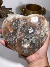Load image into Gallery viewer, Green rainbow Amethyst with quartz heart